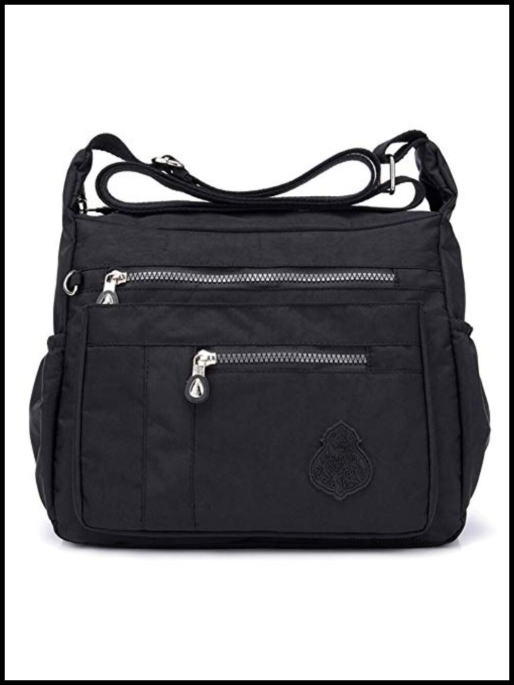 Nylon Waterproof Crossbody Bag with Multi Pockets